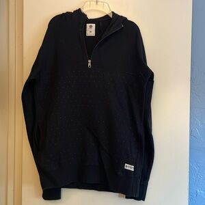 3 for $25! Element Black Half-Zip Sweater, size‎ M